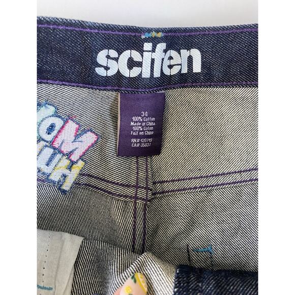 Scifen Jeans Size 34x33 Baggy Rare German Brand Money Hungry Embroidery - Picture 6 of 8